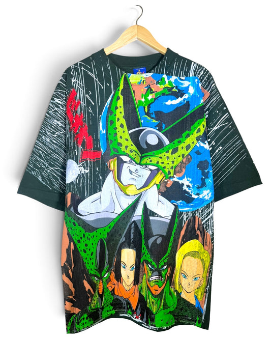 Faded Green Rain - Cell Forms Front - Gohan Back - Shirt