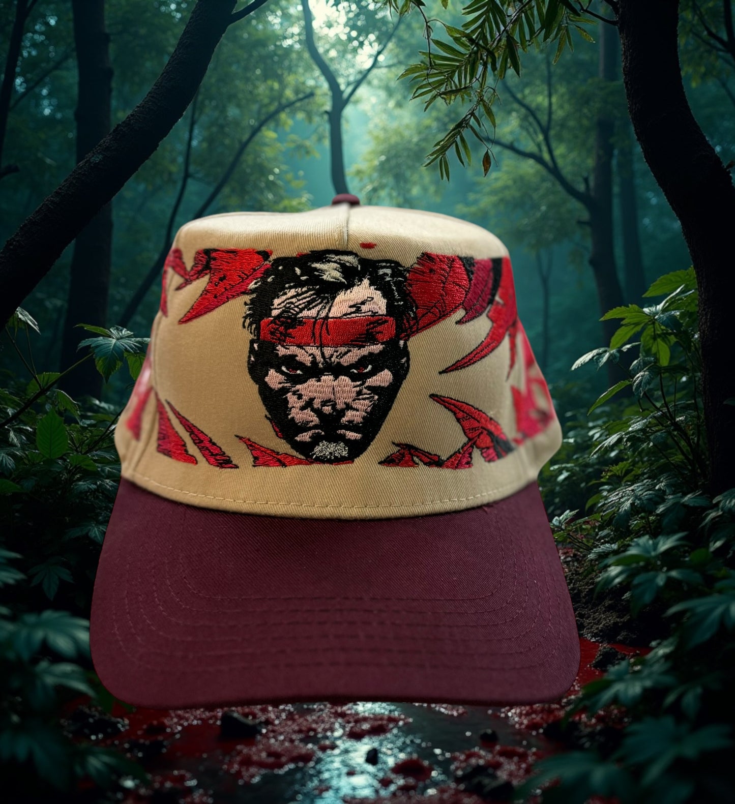 Tan Burgundy Punisher - Variant NAM edition hat