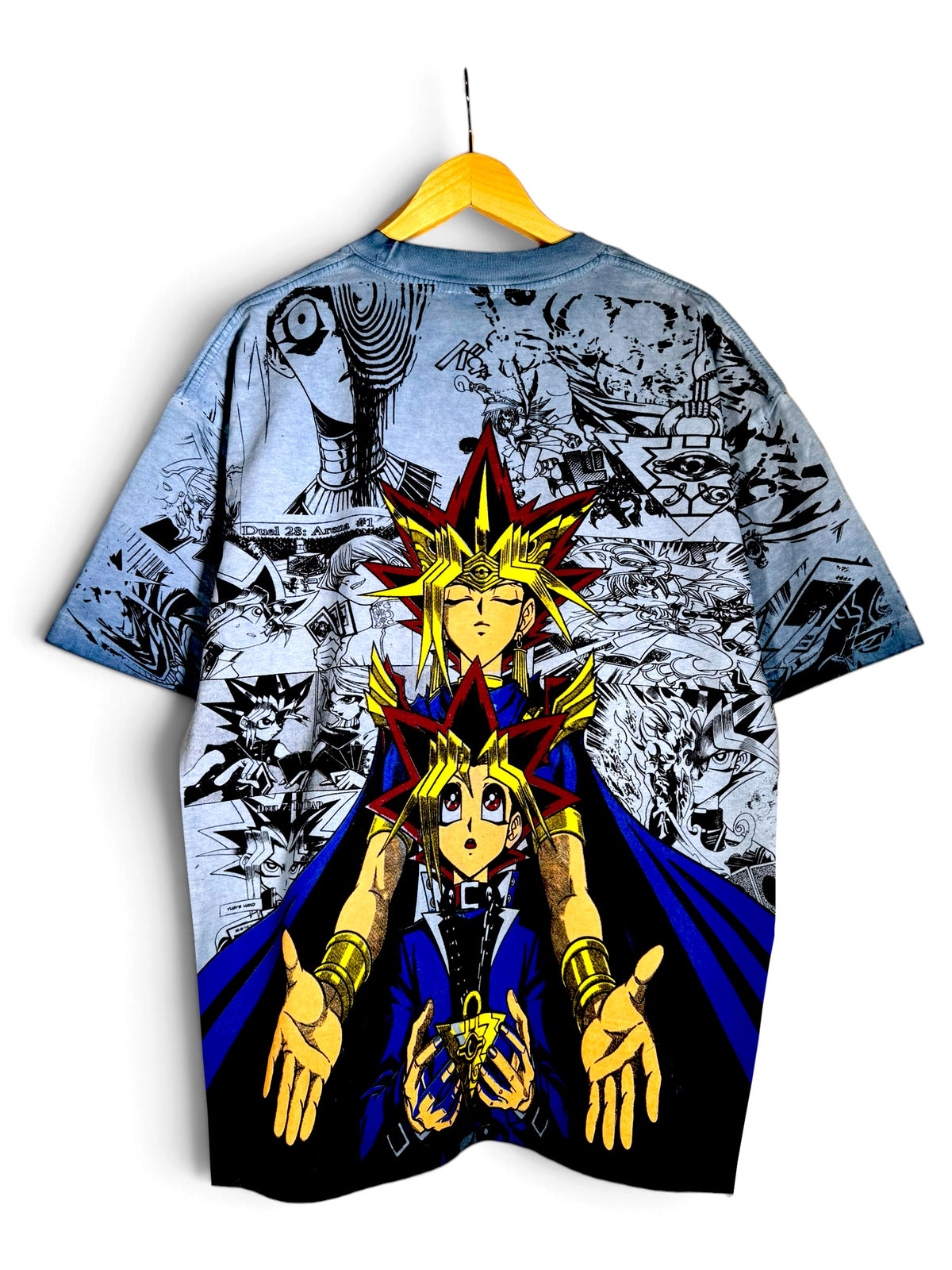 Blue Oil Wash - Yu-Gi-Oh Manga Mega Print - Shirt