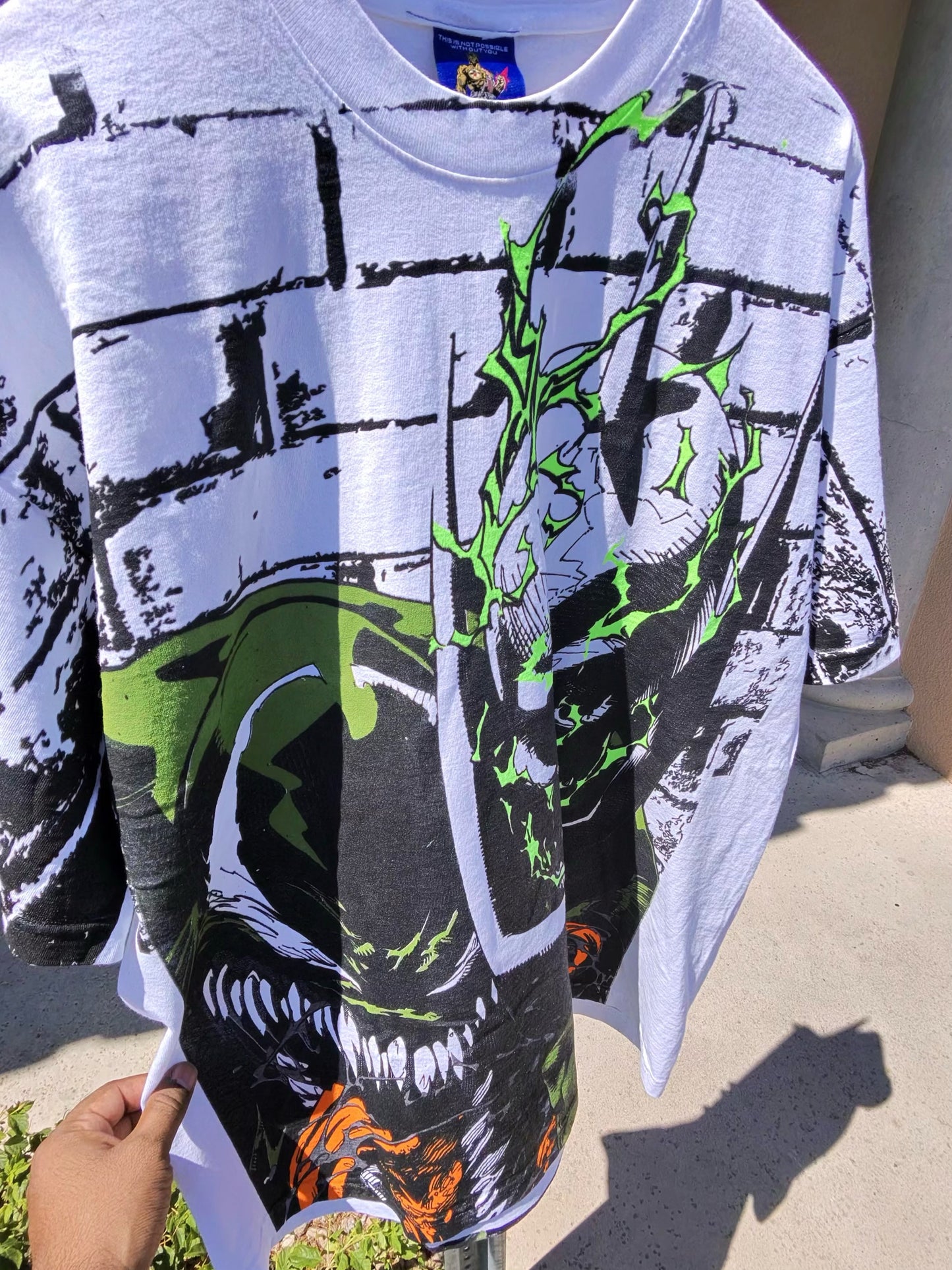 White - Olive Venom - Glow and the dark ink and metallic ink!