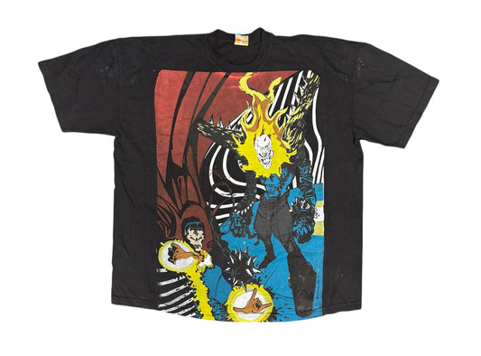 (Black Friday)-3XL-Faded-Doctor Strange/Ghost RiderFront/ Chun li Ryu Back