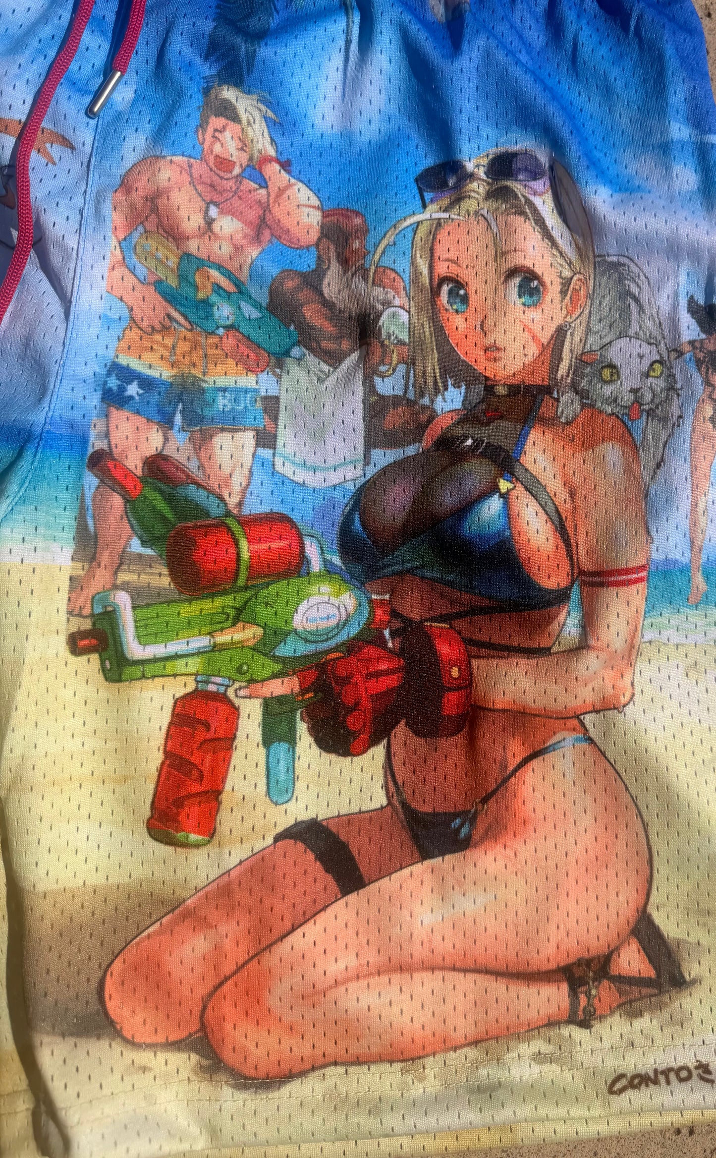 Street Fighter Beach Shorts Cammy - Chun LI