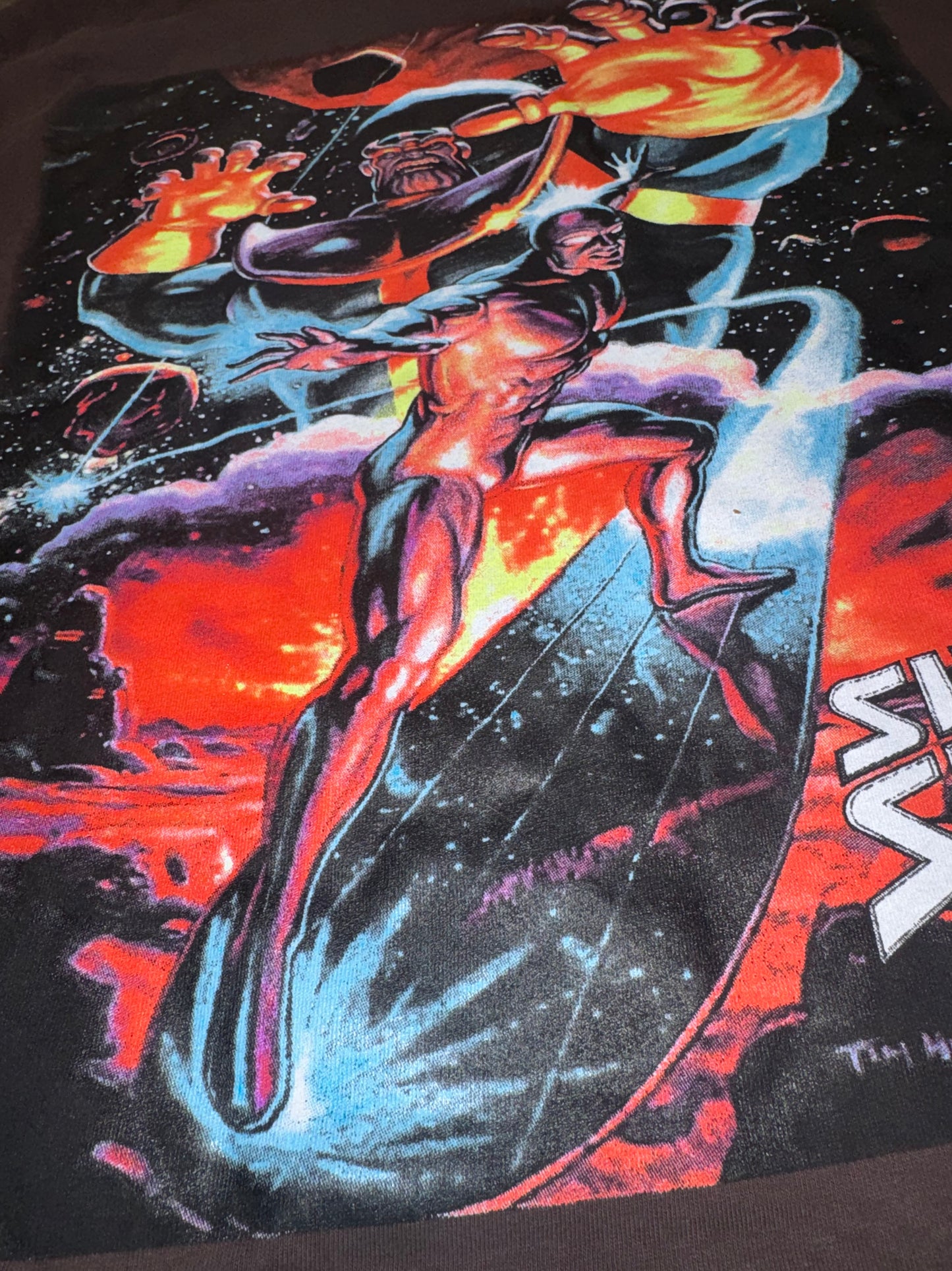 Dark Brown - Fatal Attractions Front - Silver Surface Back Shirt