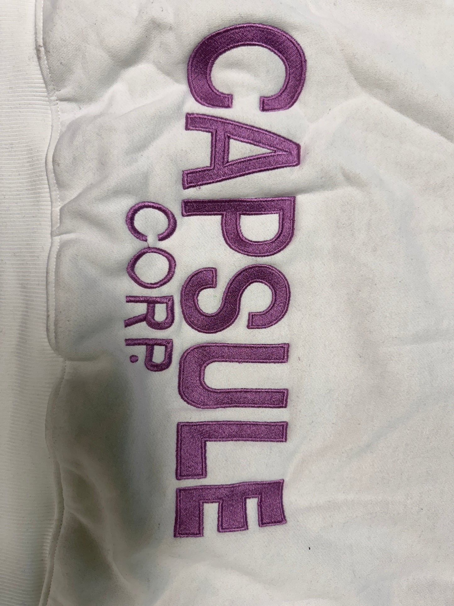 Large-White- Capsule Corp Kid Trunks Graphic Hoodie – Dragon Ball Z Inspired