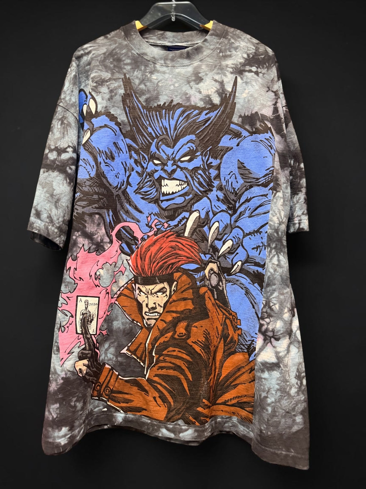 Galexy tie dye - Beast & Gambit Front & X-Men Team