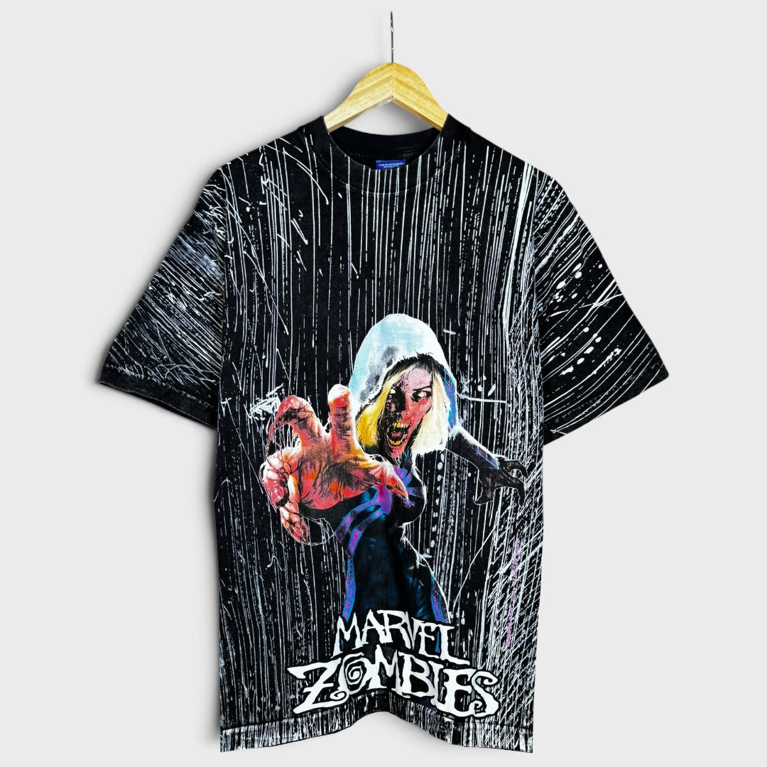 Black Acid Wash Rain - Marvel Zombies - Shirt
