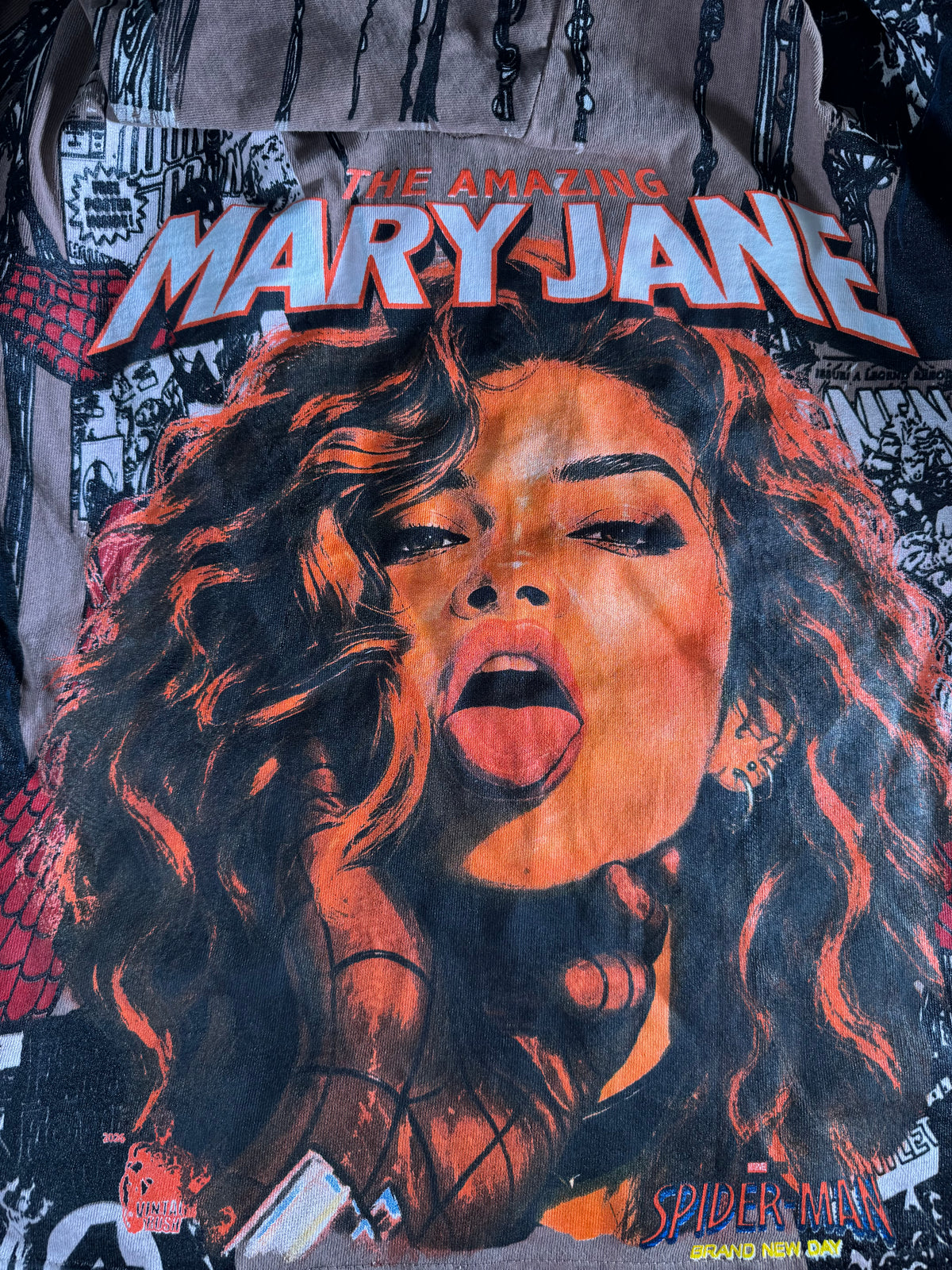 Light Brown - Spidy Front and Back - Mary Jane Sides - 360 Shirt
