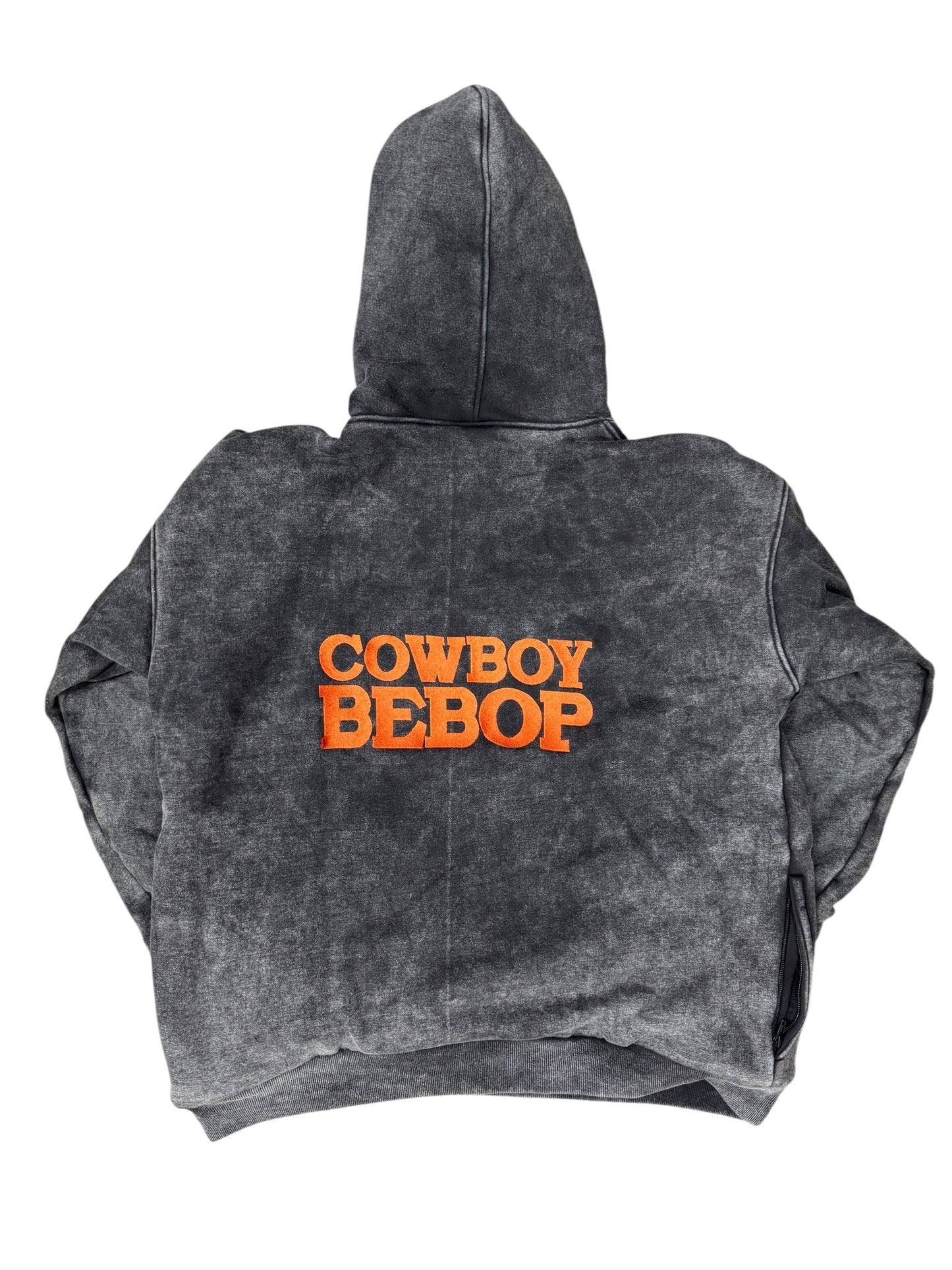 Black Acid Wash-MEDIUM LARGE XL- Cowboy Bebop