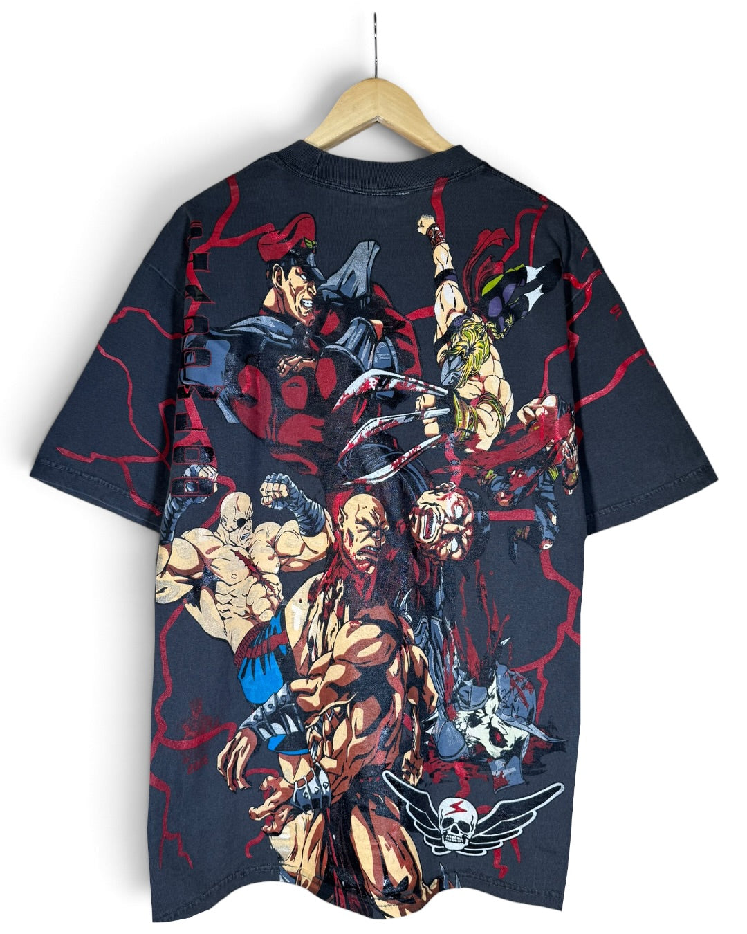 Faded with Red Lighting - Ryu and Chun Li Front - Shadowloo Back