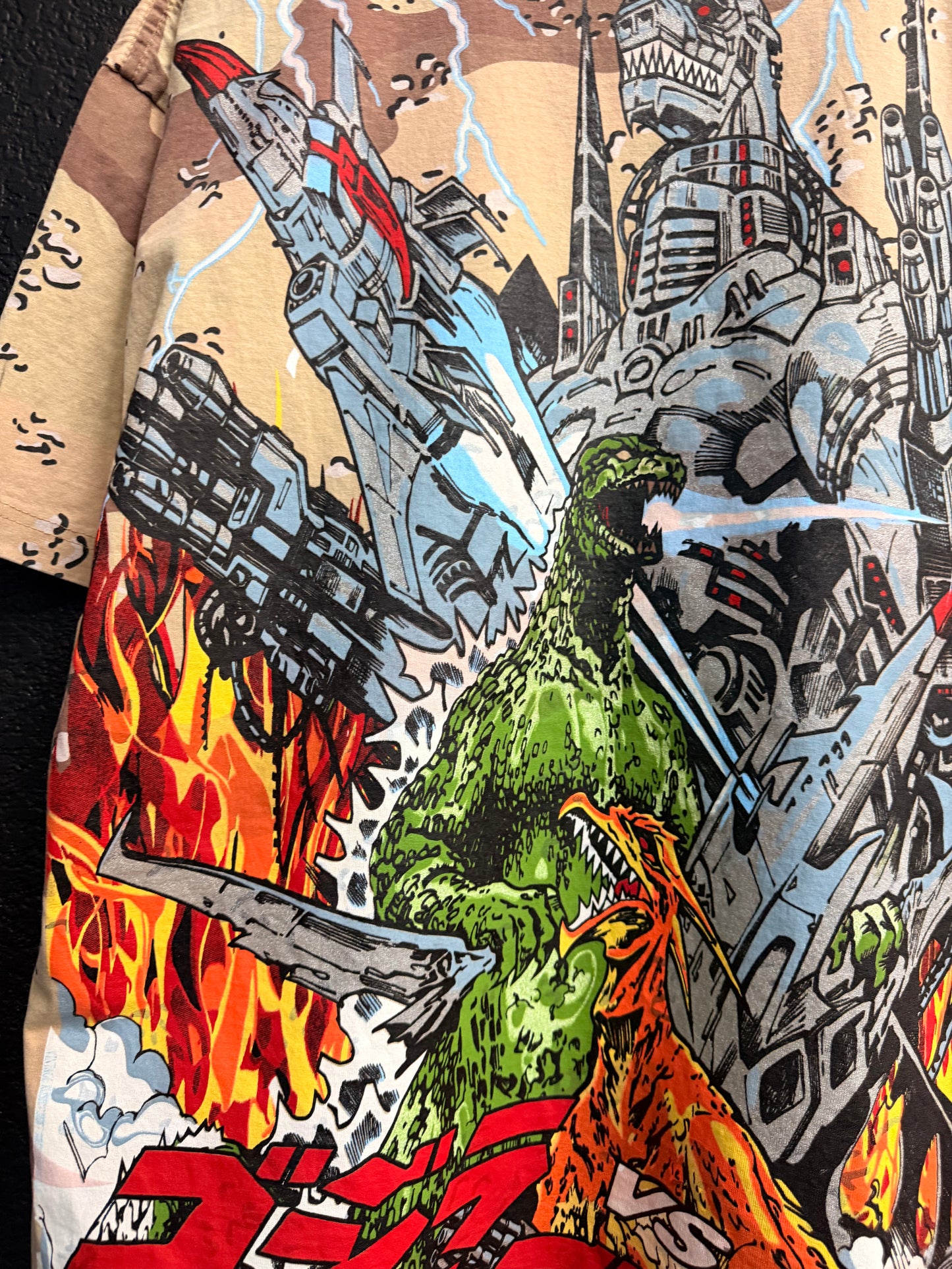 Desert Tan Camo  - Mechagodzilla Trio Front & Godzilla Final Wars Back