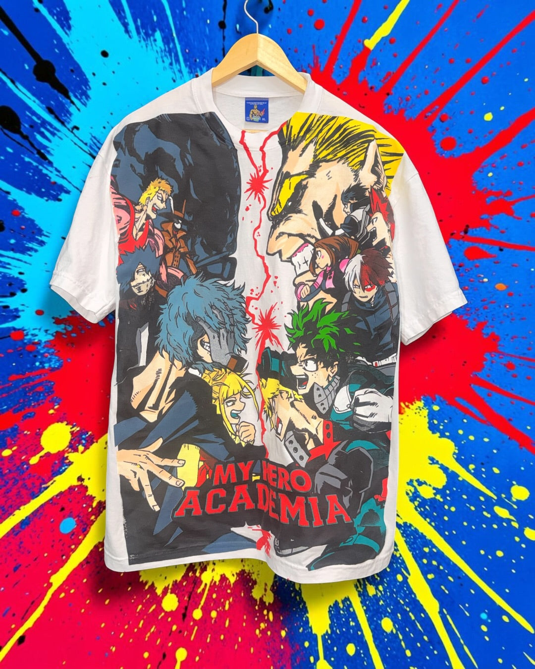 White - My hero - All might vs one for all Front & Final conflict back