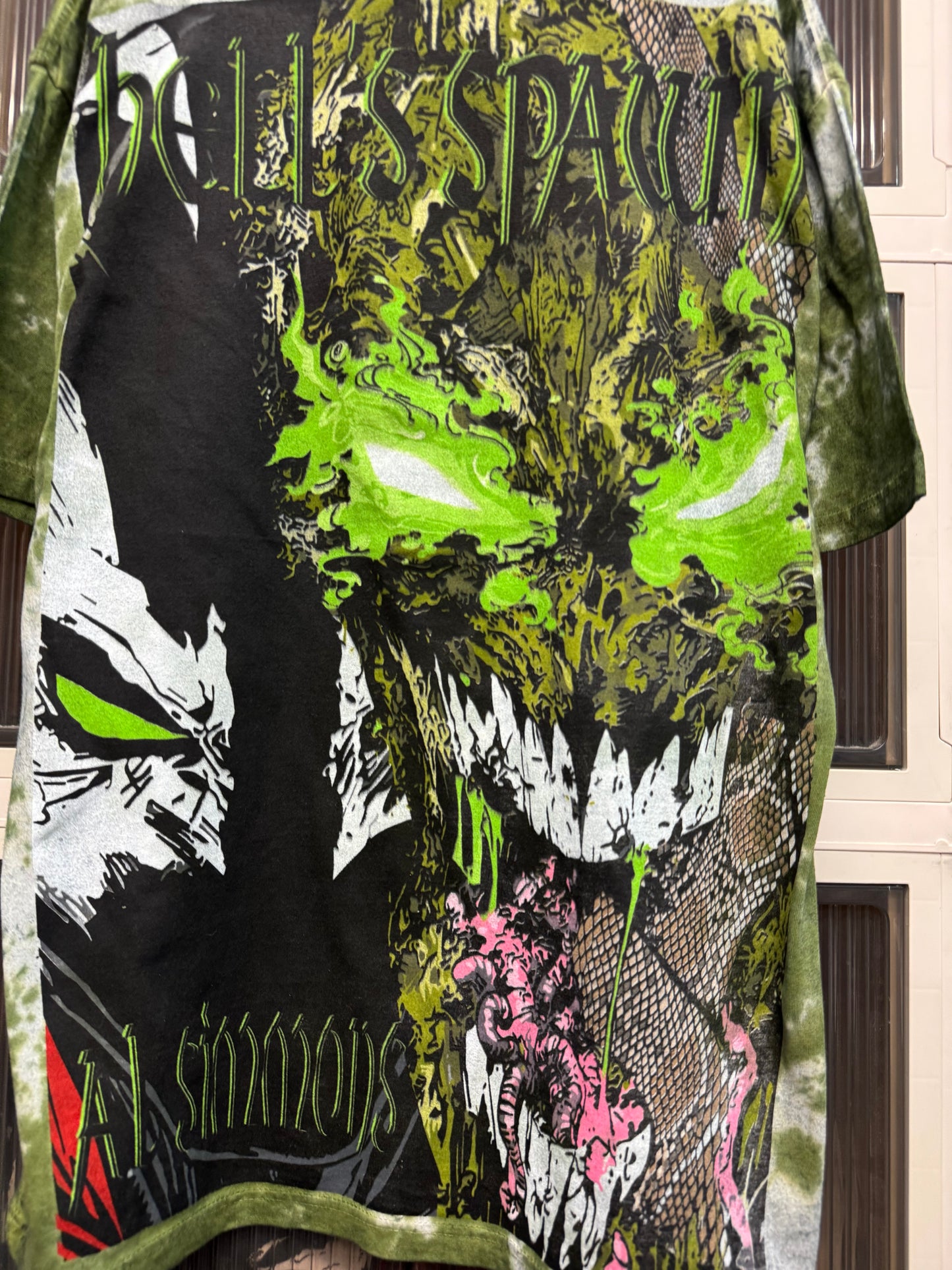 Green tie Dye  - Spawn Rocks! & Big face Back