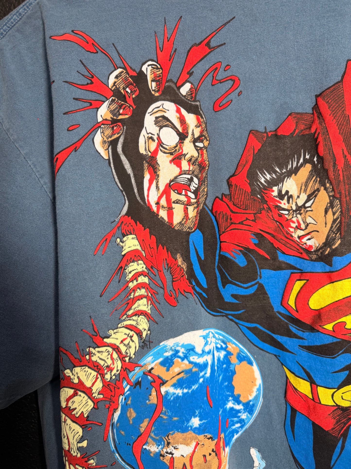 Faded blue - Superman Fatality Kills front  - Sub Zero Fatality