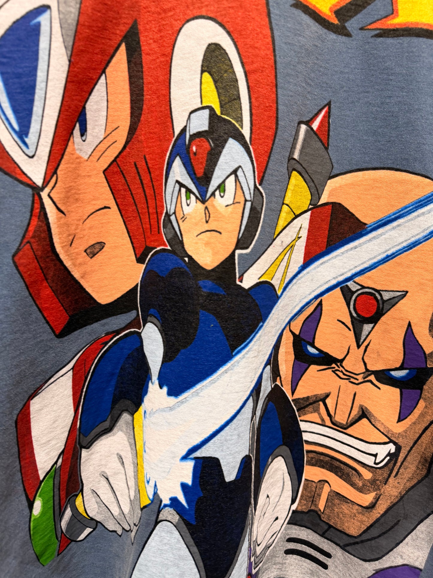 Faded blue  - Mega Man X Big faces Front & Mega Man X SNES Back