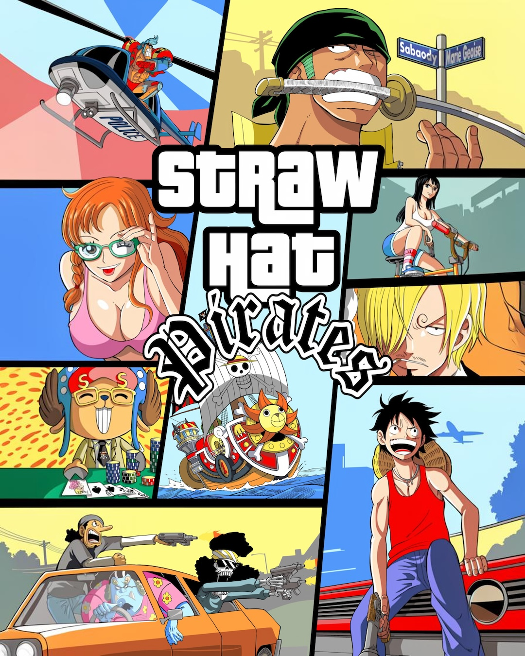 Faded - One Piece GTA Cover Front - Back Cover