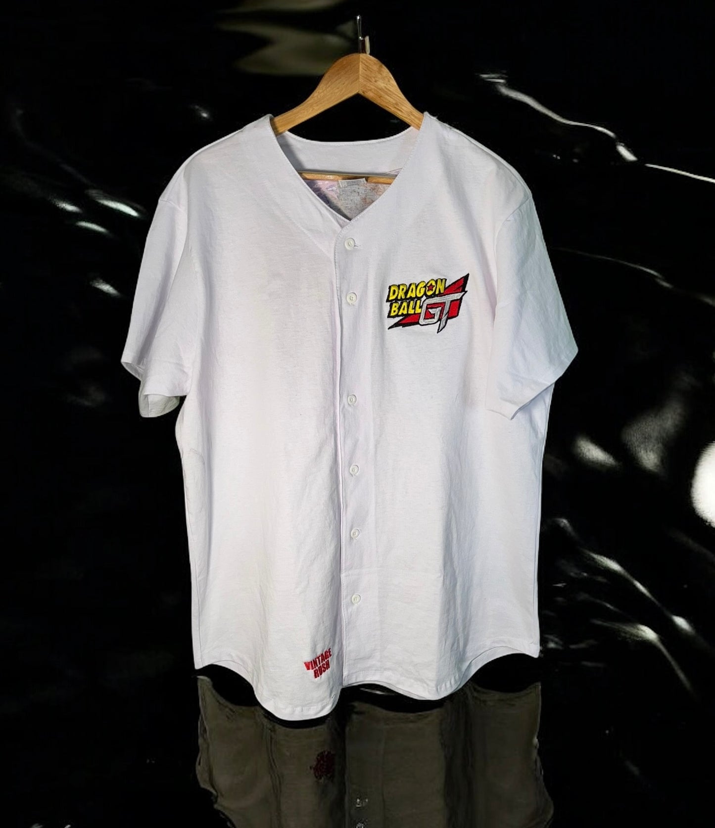 White gogeta moon - baseball Jersey