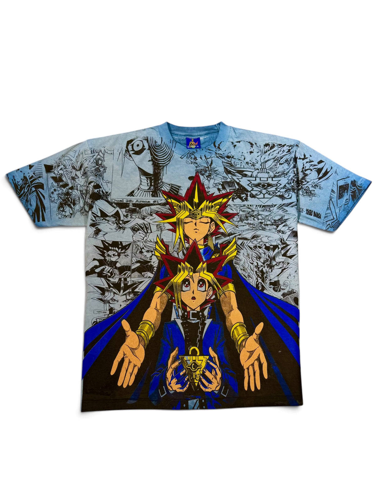 Blue Oil Wash - Yu-Gi-Oh Manga Mega Print - Shirt