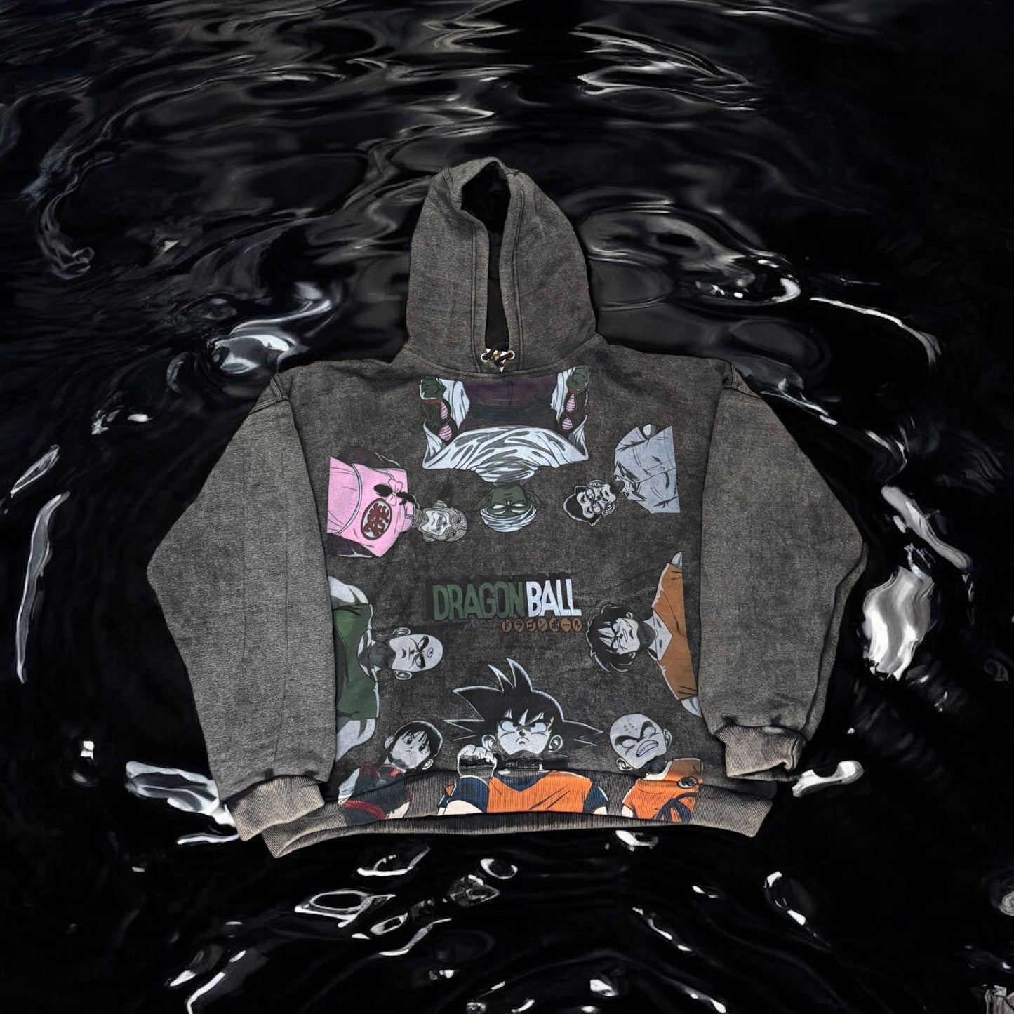 (Black Friday ) Acid Wash  Dragon Ball Z Hoodie"
