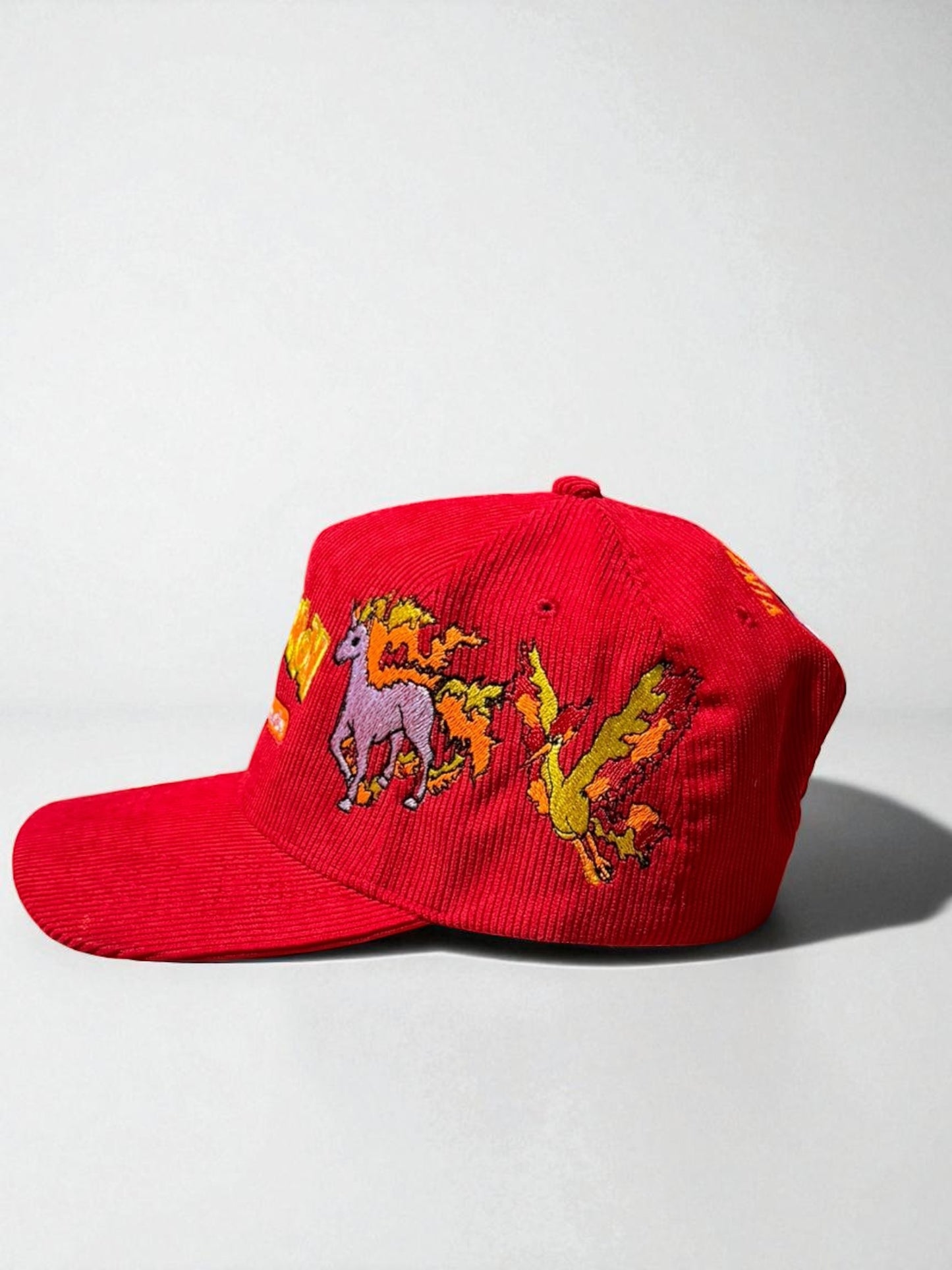 Red corduroy - FIRE POKEMON HAT