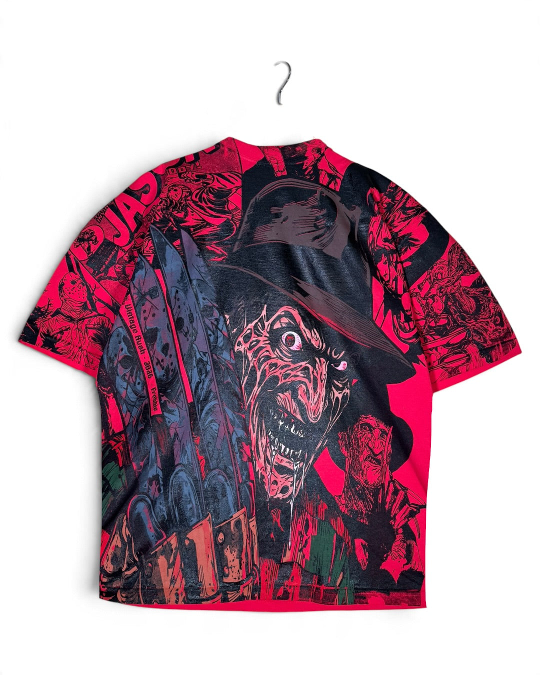 Red - Fredy Kruger Panels Mega Print