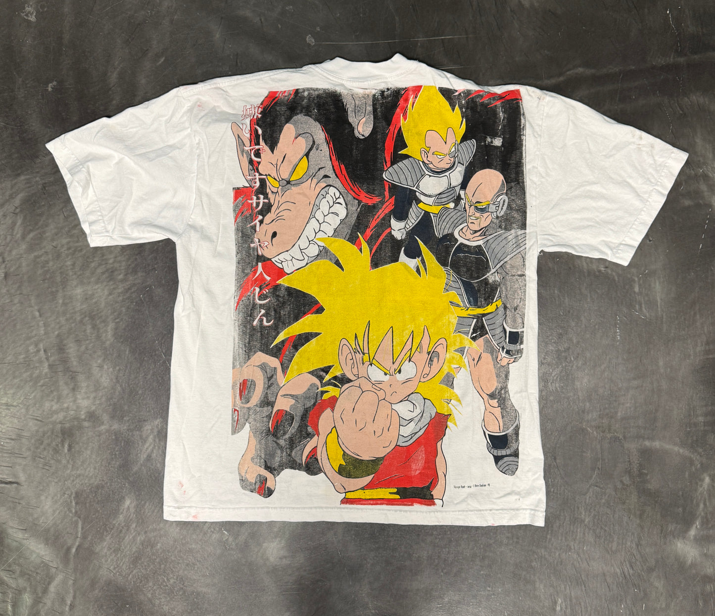 (Black Friday)(Imperfections)-White- L- Wolverine vs Venom Front/Kid Goku Back