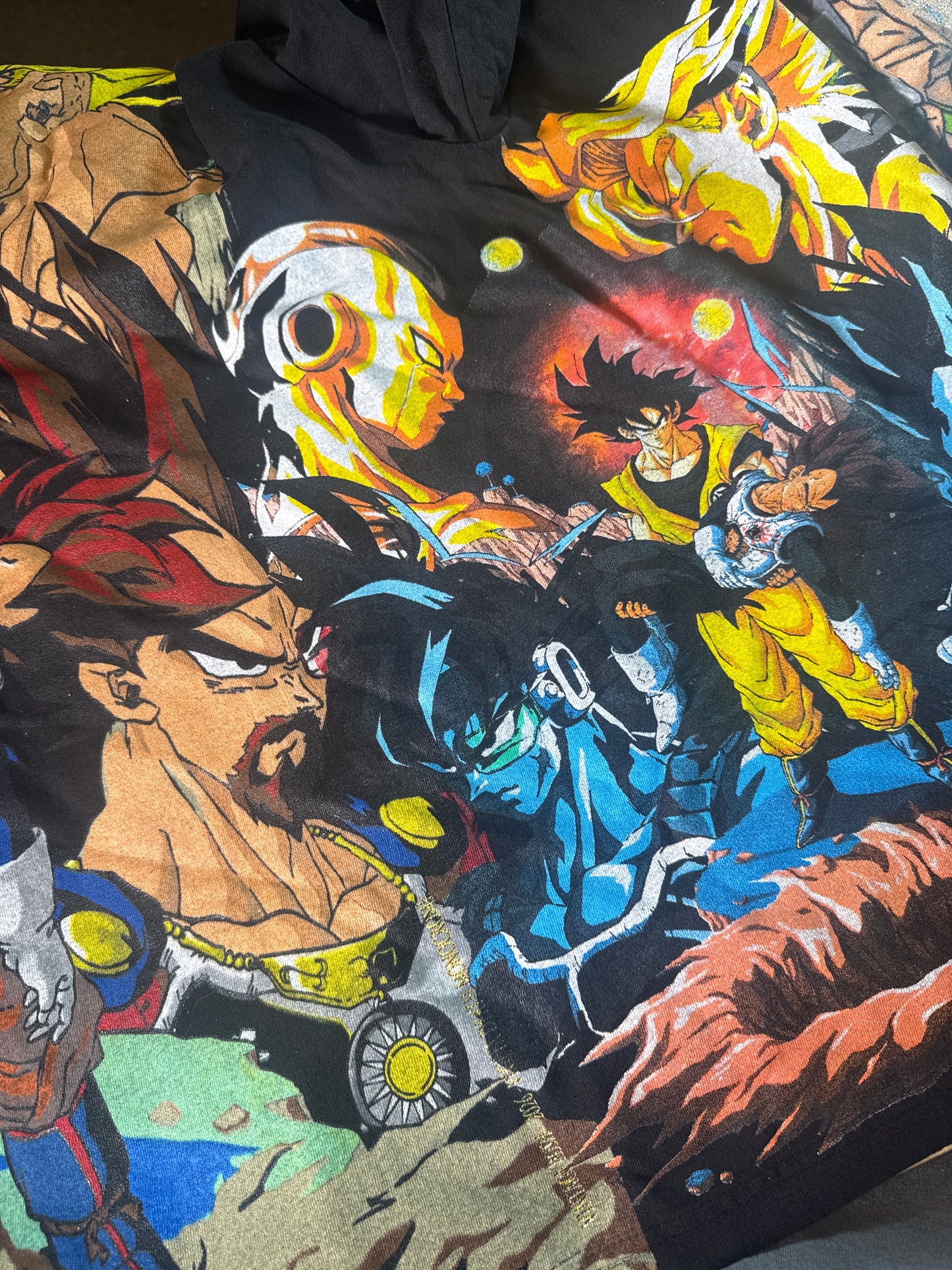 Black - Vegeta’s Death Monochrome Sides - Vegeta’s Death Front - Bardock vs King Vegeta Back - 360 Shirt