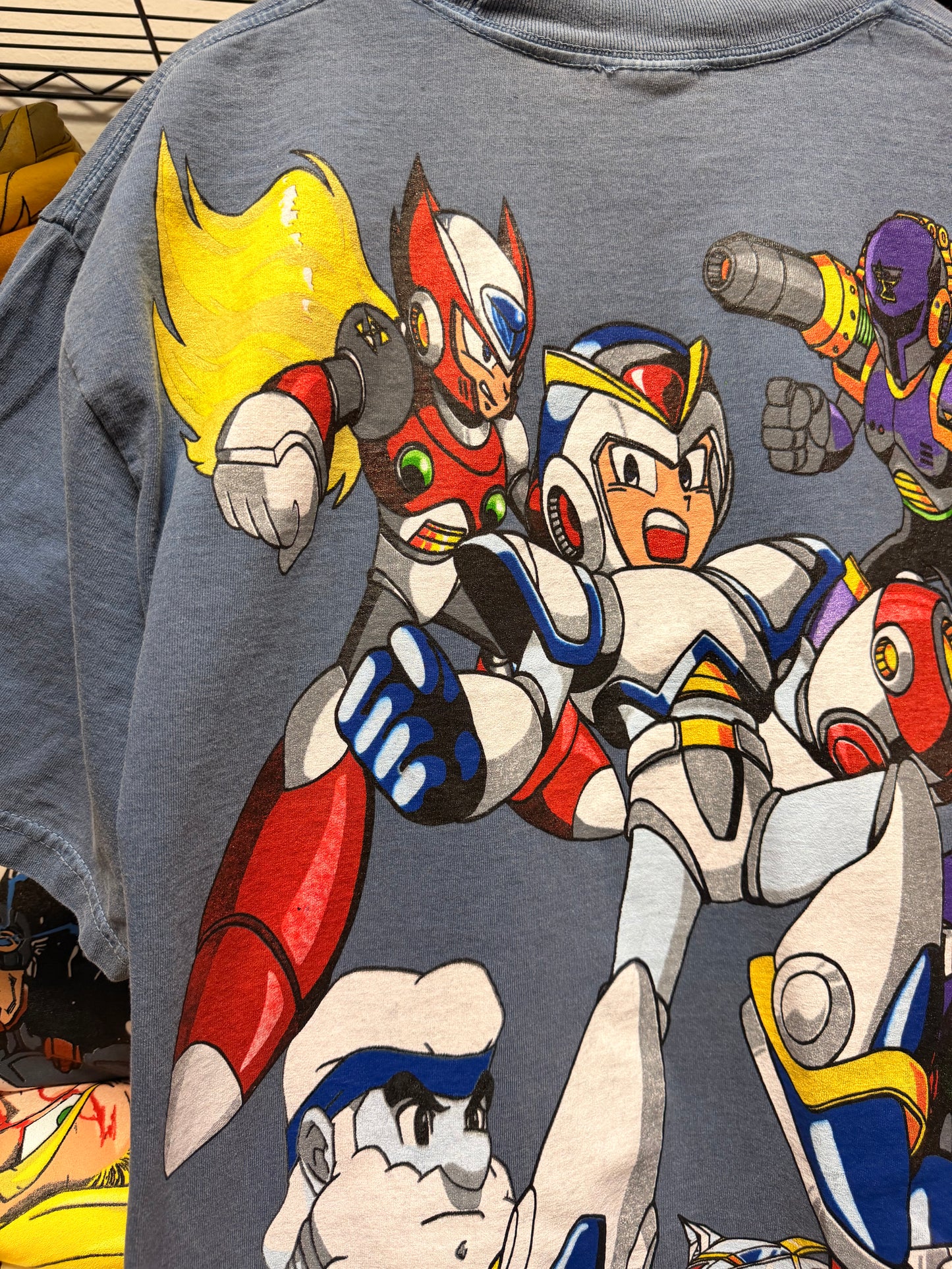 Faded blue  - Mega Man X Big faces Front & Mega Man X SNES Back