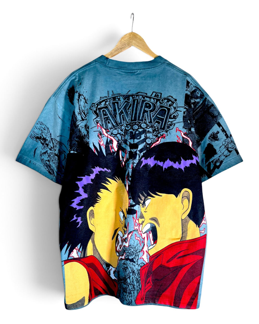 Teal Oil Wash - Akira Manga Mega Print - Shirt