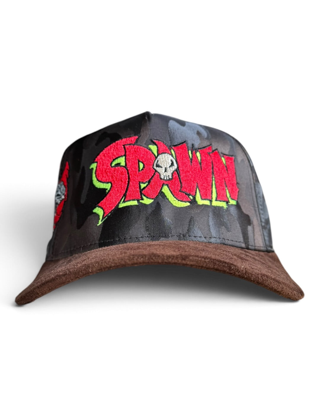 Brown Camo with Suede Brim - Spawn Hat