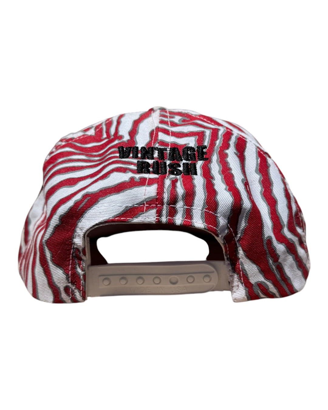 Red with White Pattern - Hookups Elektra Hat