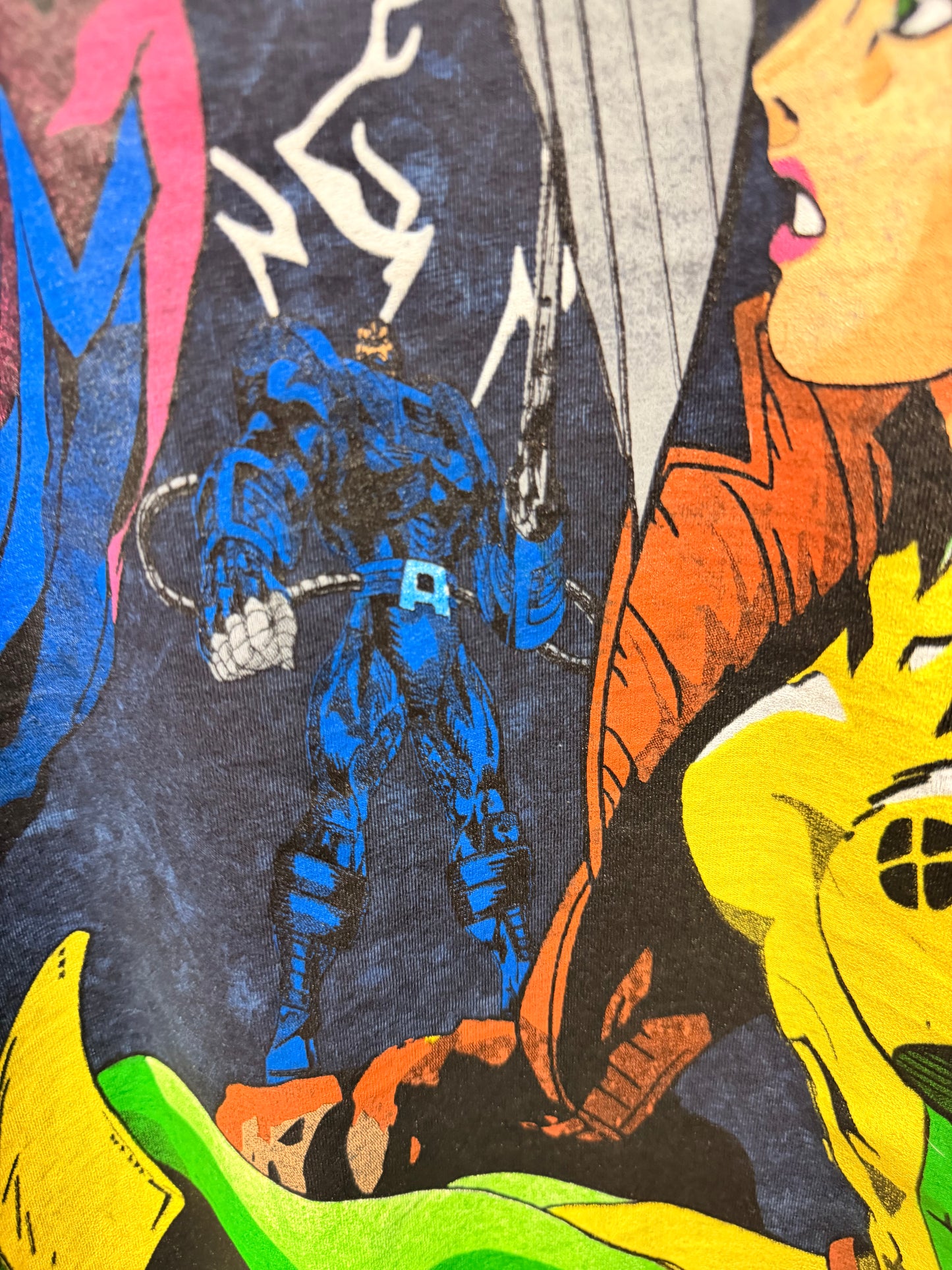 Navy brown  Acid Wash - Gambit Front & Archangel Back