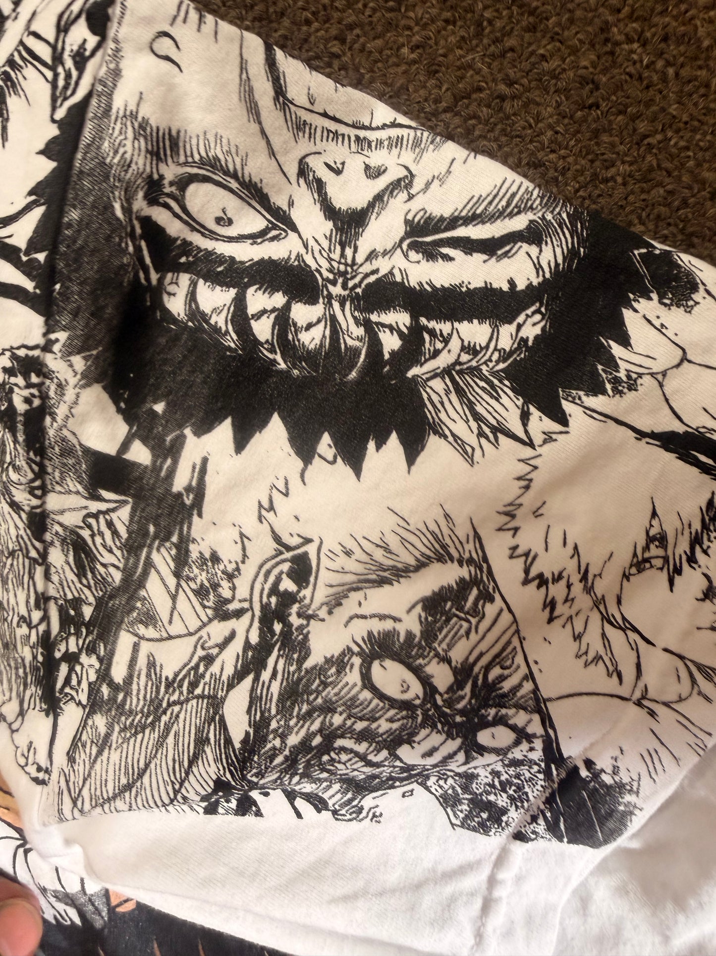 Cream hoodie - Beserk Guts manga hit