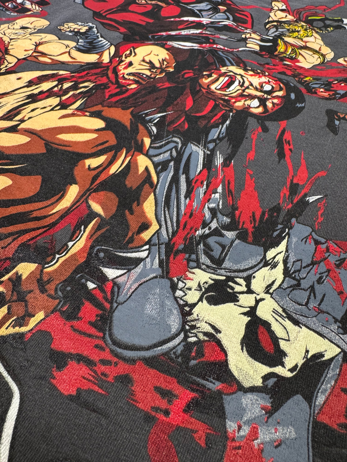 Faded with Red Lighting - Ryu and Chun Li Front - Shadowloo Back