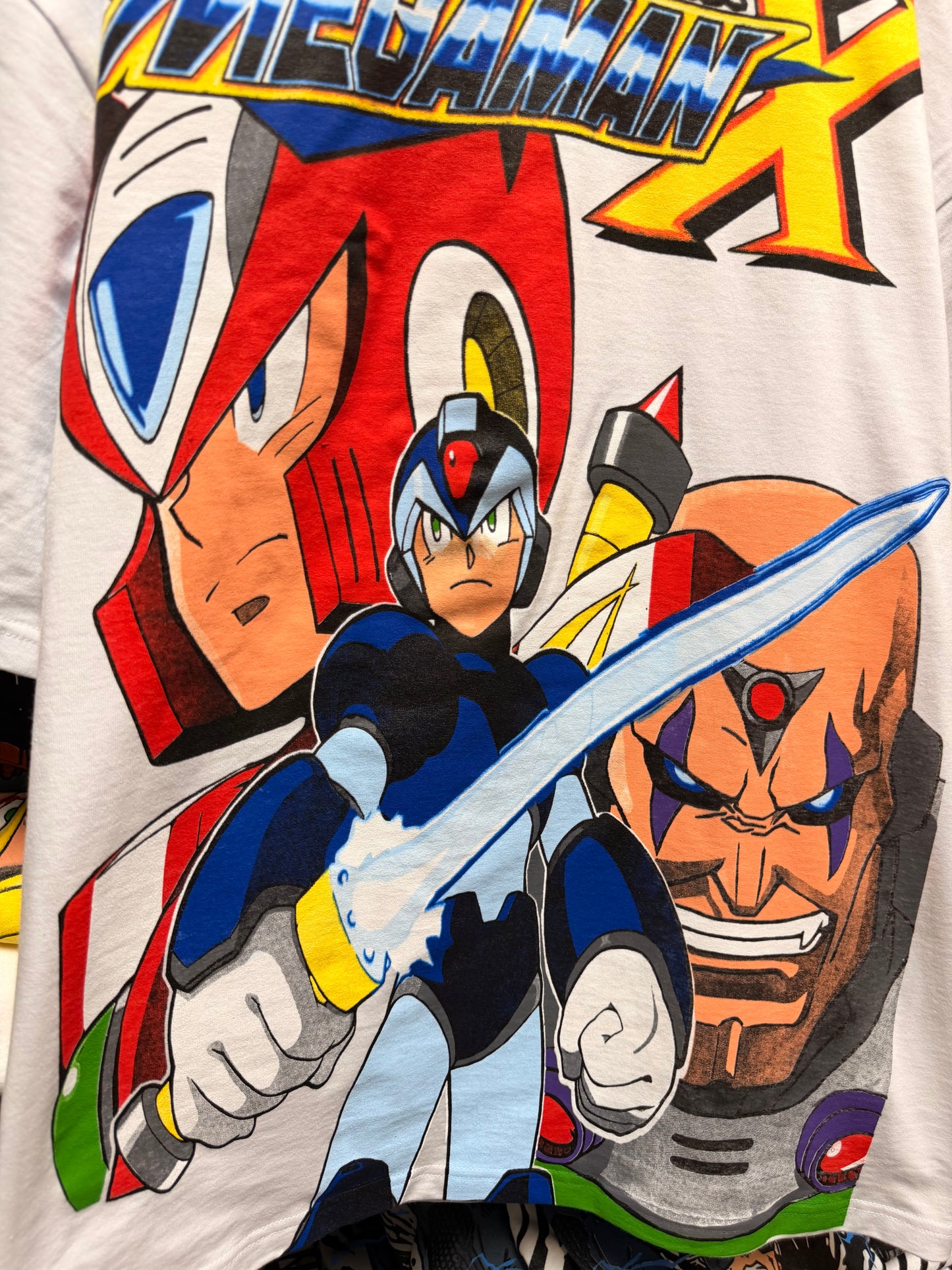 White - Mega Man X SNES Front & Mega Man X Big faces Back