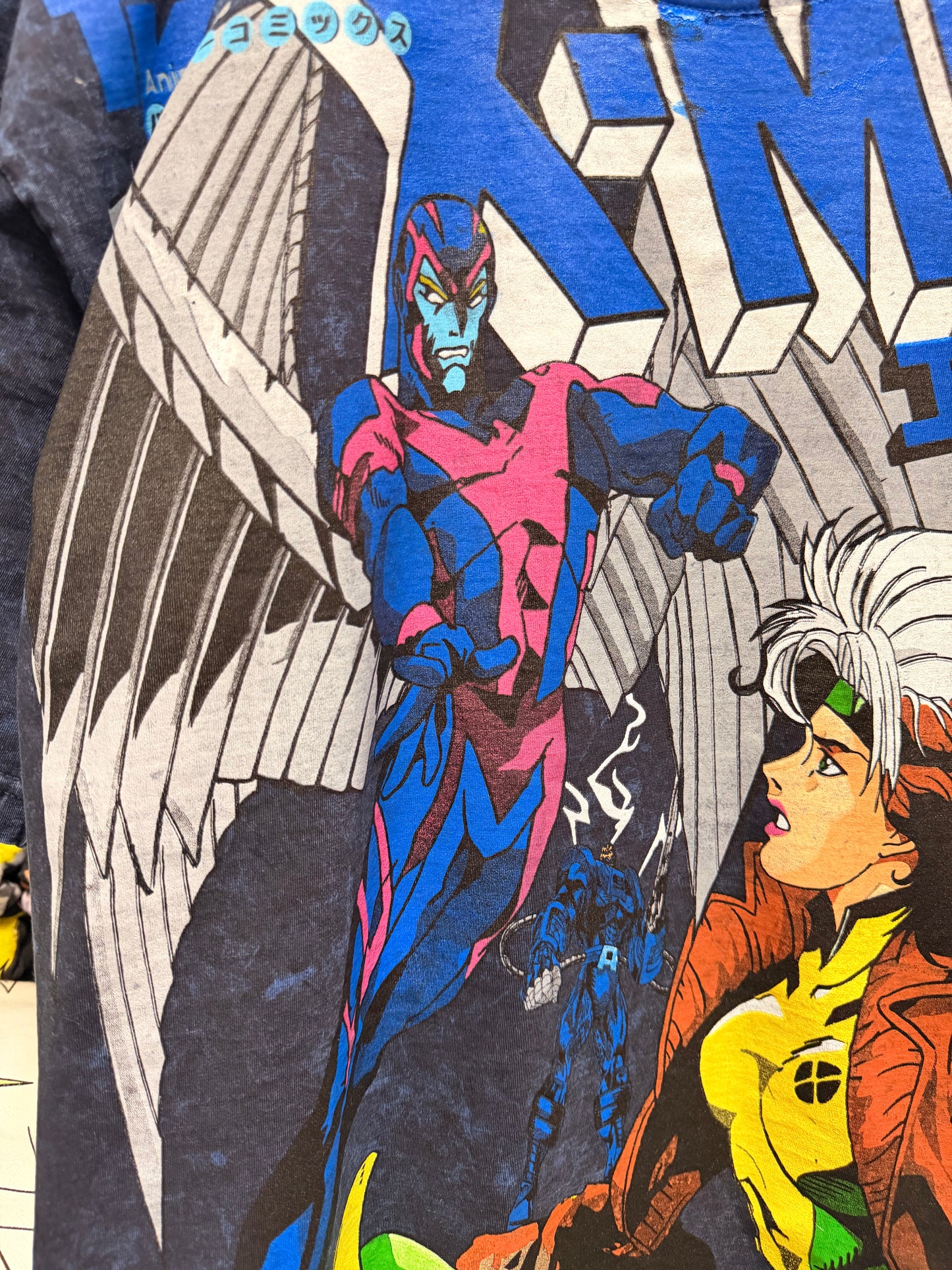 Navy brown  Acid Wash - Gambit Front & Archangel Back