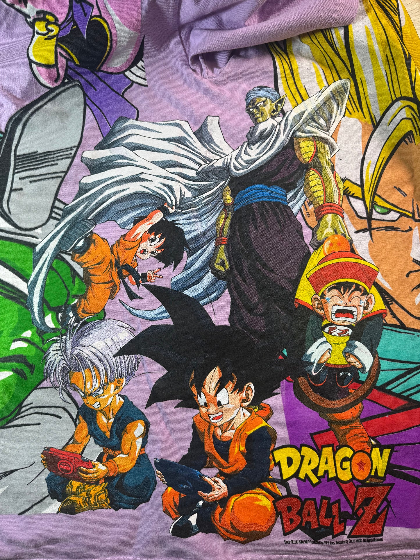 Lilac - Gotenks Front - Gohan Back - Uncle Piccolo Babysits Sides - 360 Shirt