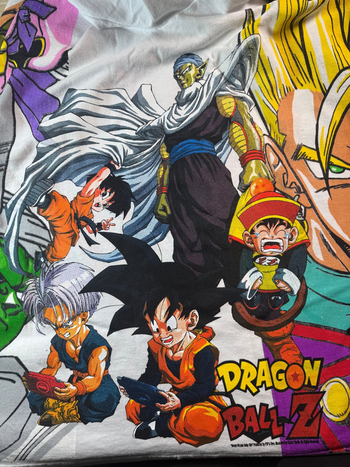 White - Gotenks Front - Gohan Back - Uncle Piccolo Babysits Sides - 360 Shirt
