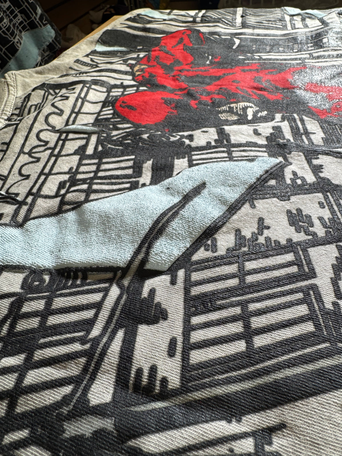 Faded Gray - Daredevil VS Bullseye Front and Back - Elektra Sides