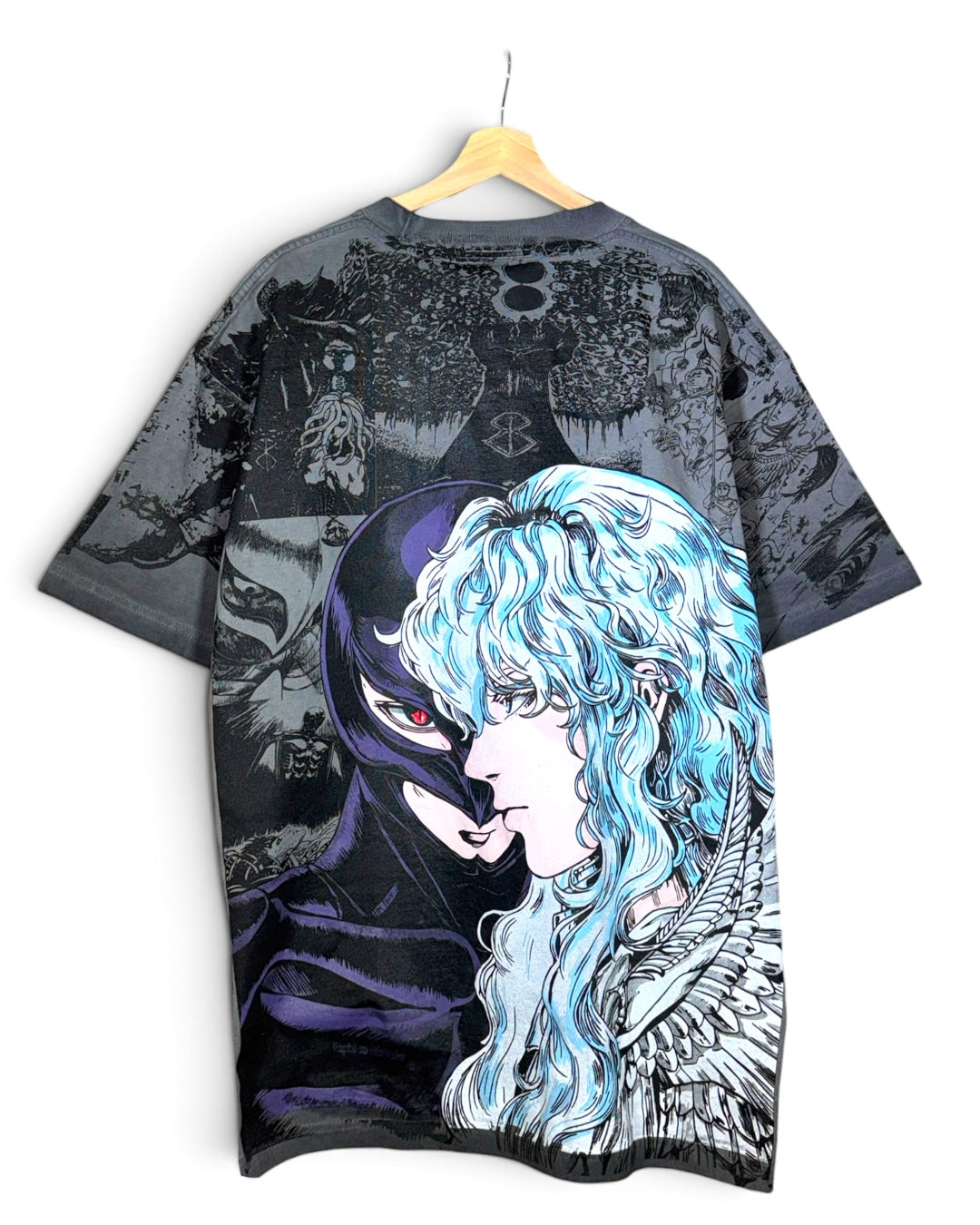 Black Oil Wash - Griffith Manga Panels Mega Print - Shirt