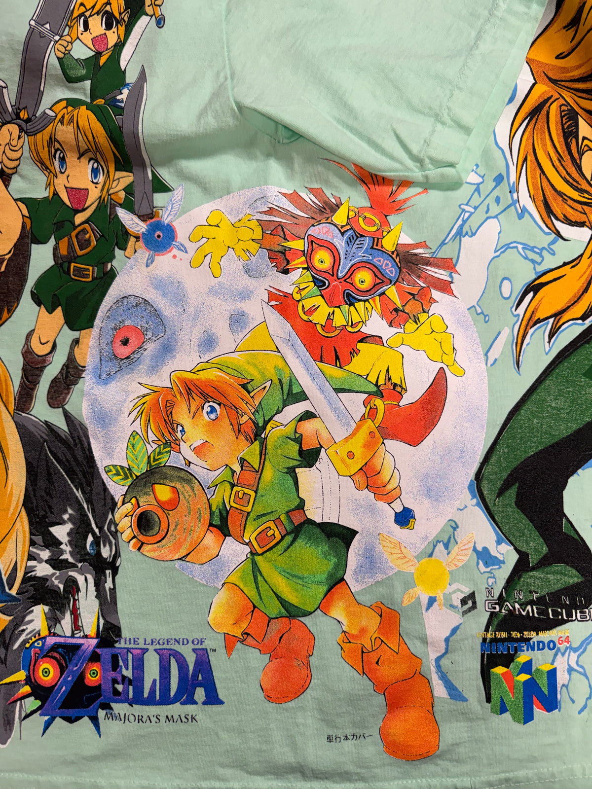 Teal - Links Front - Master Sword Back - Majora’s Mask Sides - 360 Shirt