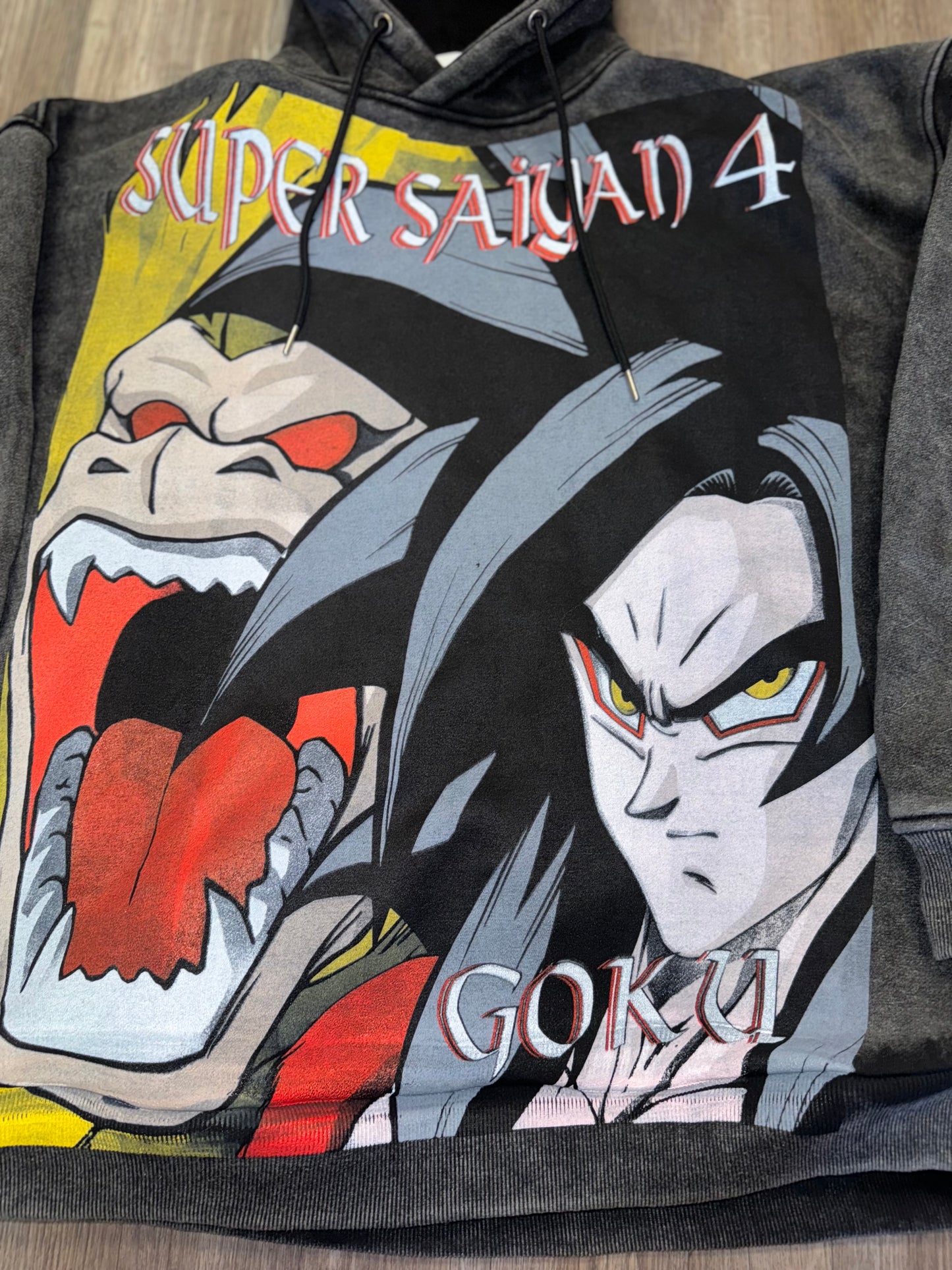 Faded - Premium Hoodie - SSJ4 Super Baby & SSJ 4 back