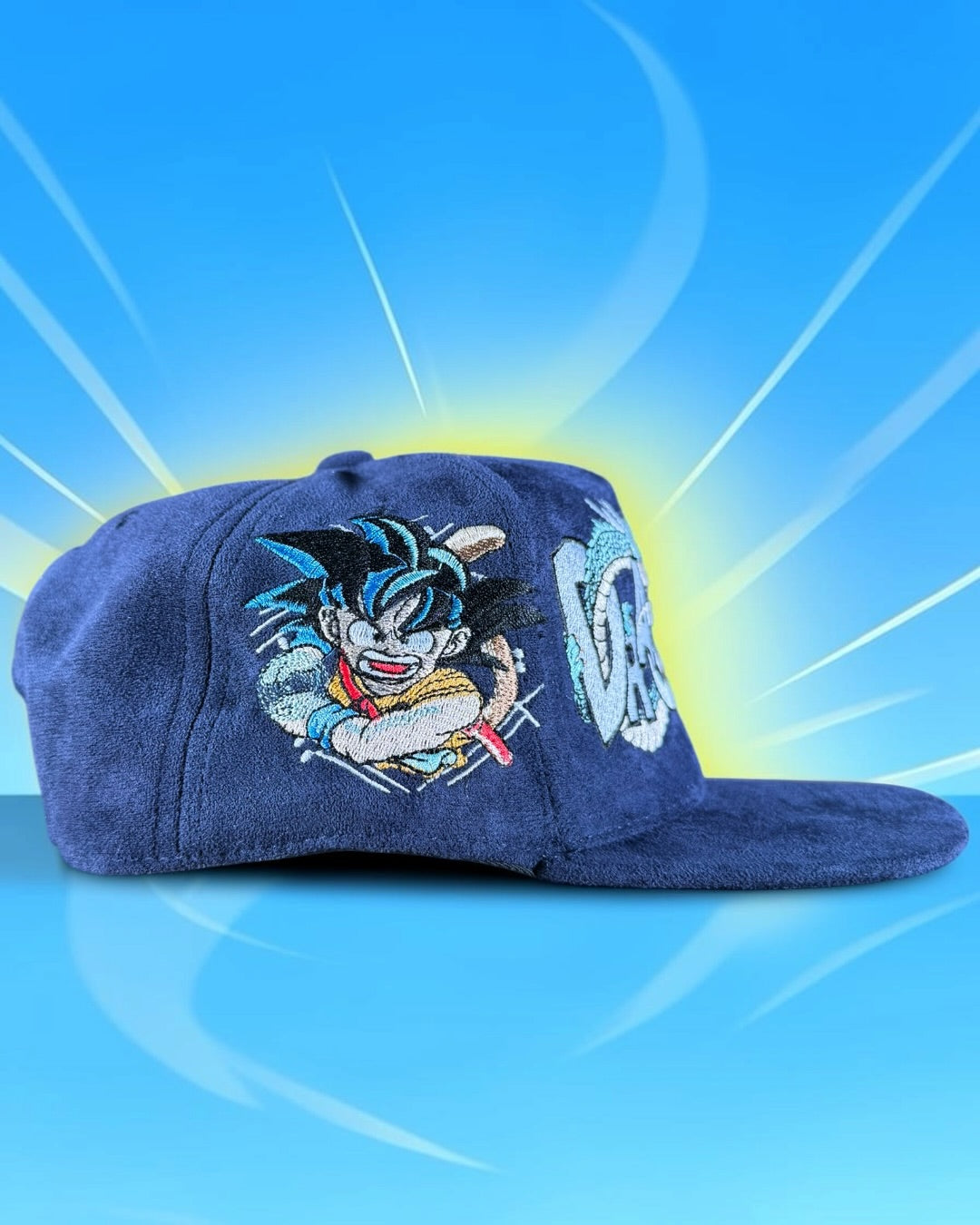 Navy Blue Suede - Dragon Ball Kid Goku - Hat