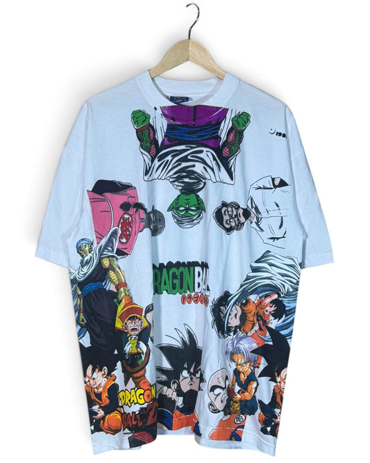 White - Piccolo Rap Album Front - Giant Piccolo Back - Uncle Piccolo Babysits Sides - 360 Shirt
