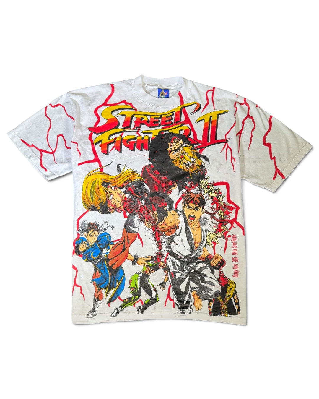 White with Red Lighting - Ryu and Chun Li Front - Shadowloo Back