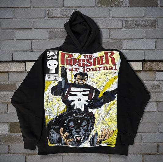 Black  Hoodie - The Punishers Pit & punisher flame solo