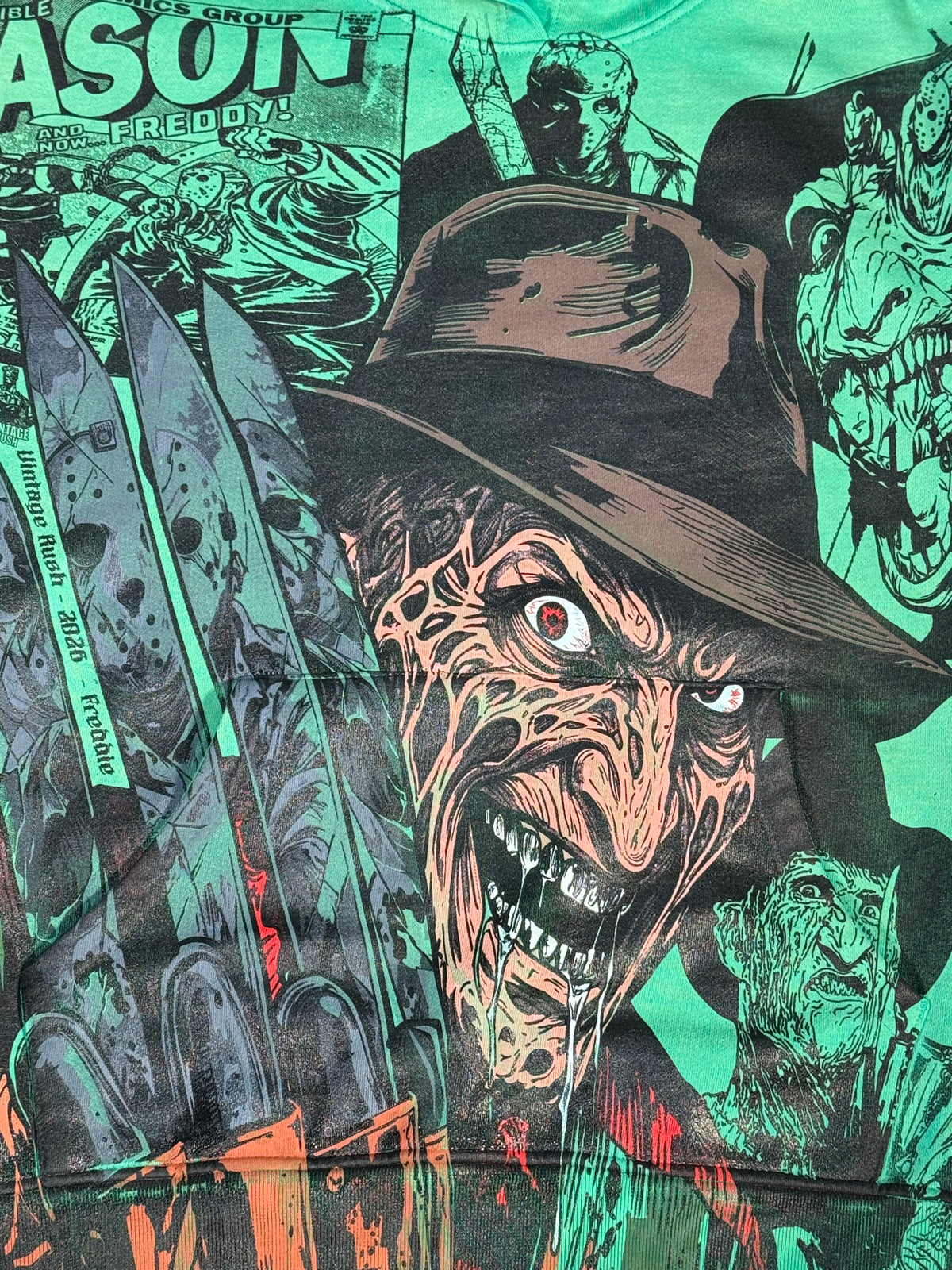 Green Oil Wash - Freddy Kruger Panels Mega Print
