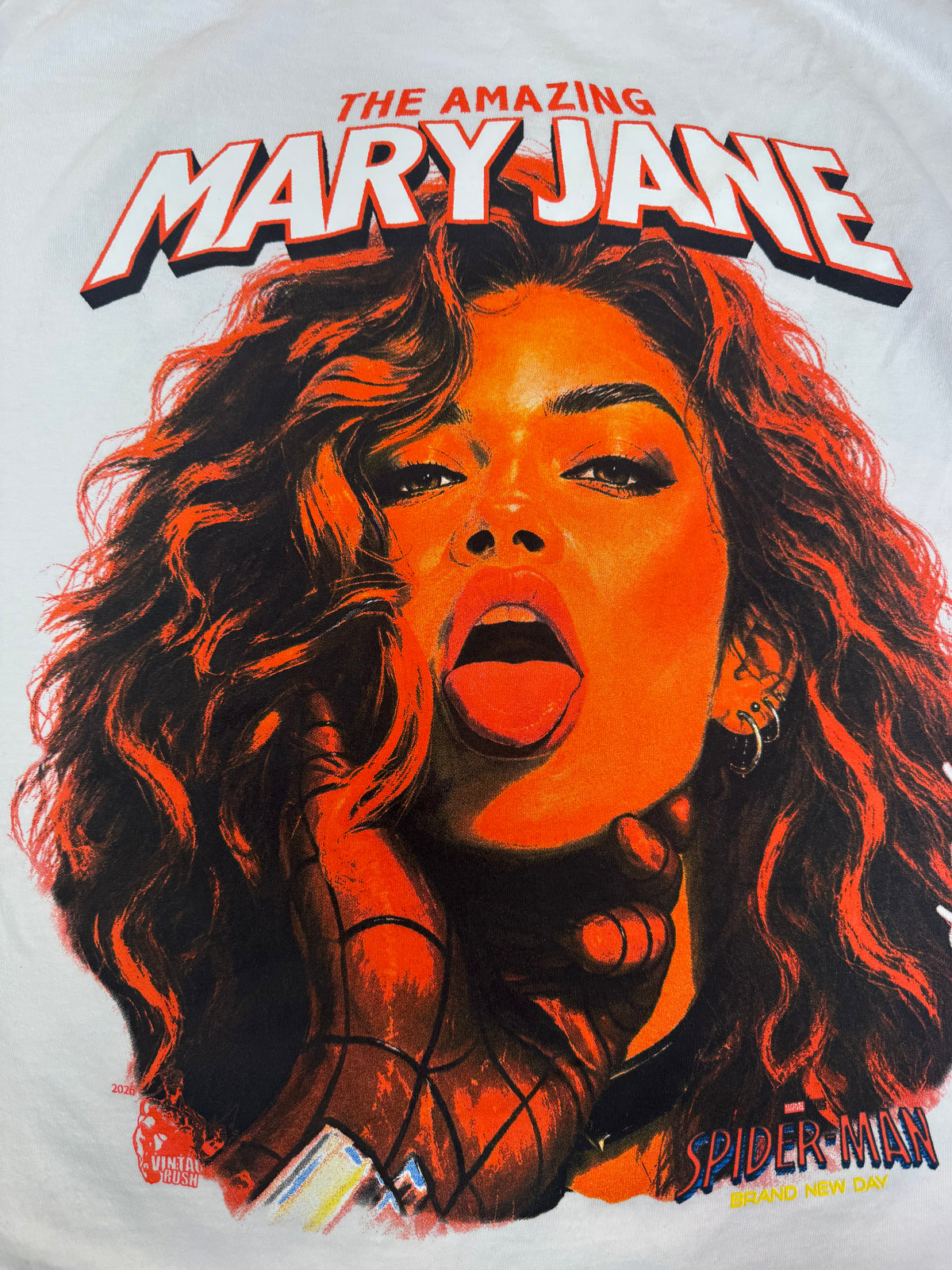 White - Black Cat Front - Mary Jane Back - Shirt