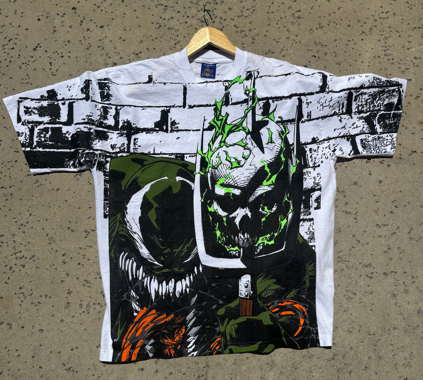 White - Olive Venom - Glow and the dark ink and metallic ink!