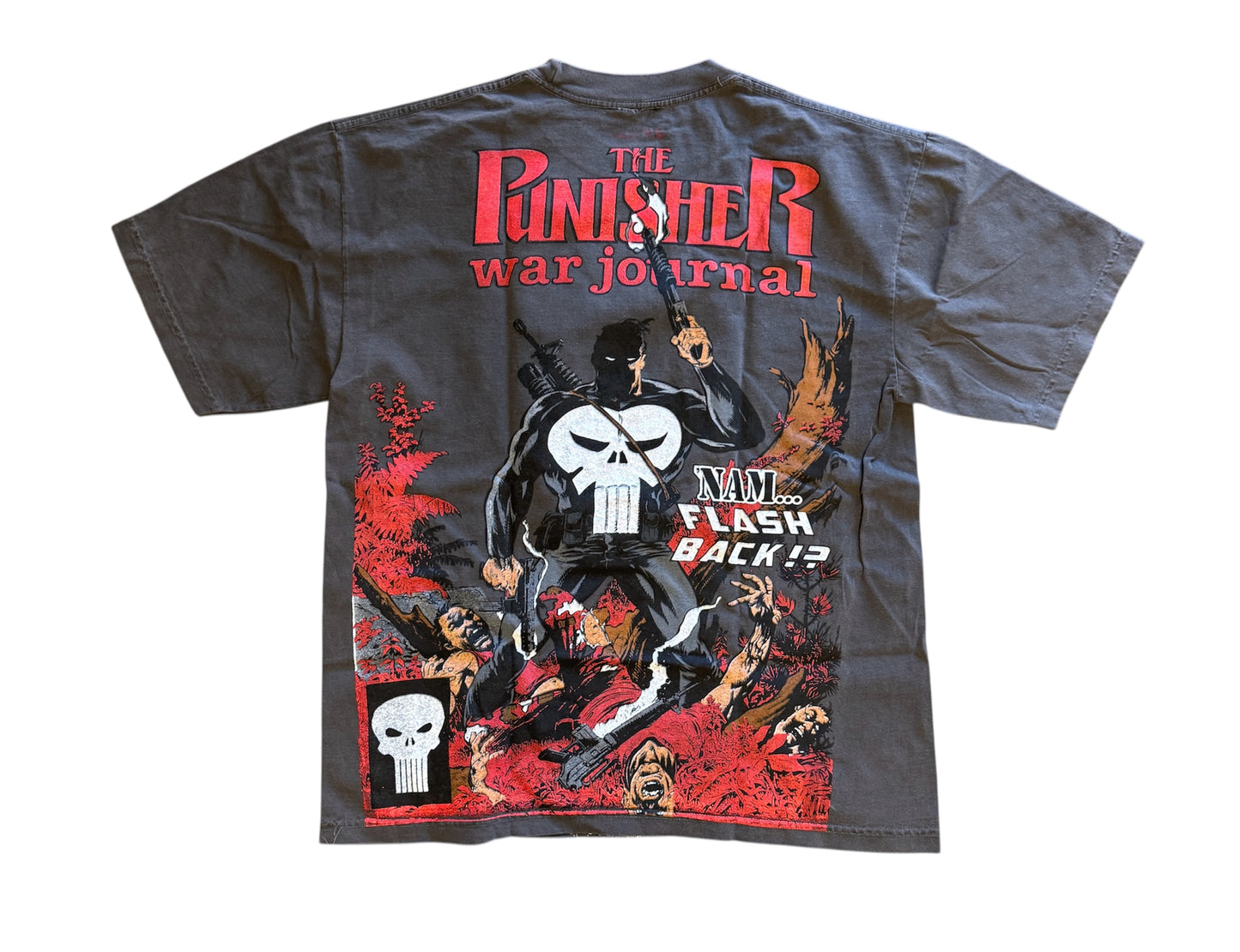 (Black Friday)-XL- Faded-Punisher War Journal Front