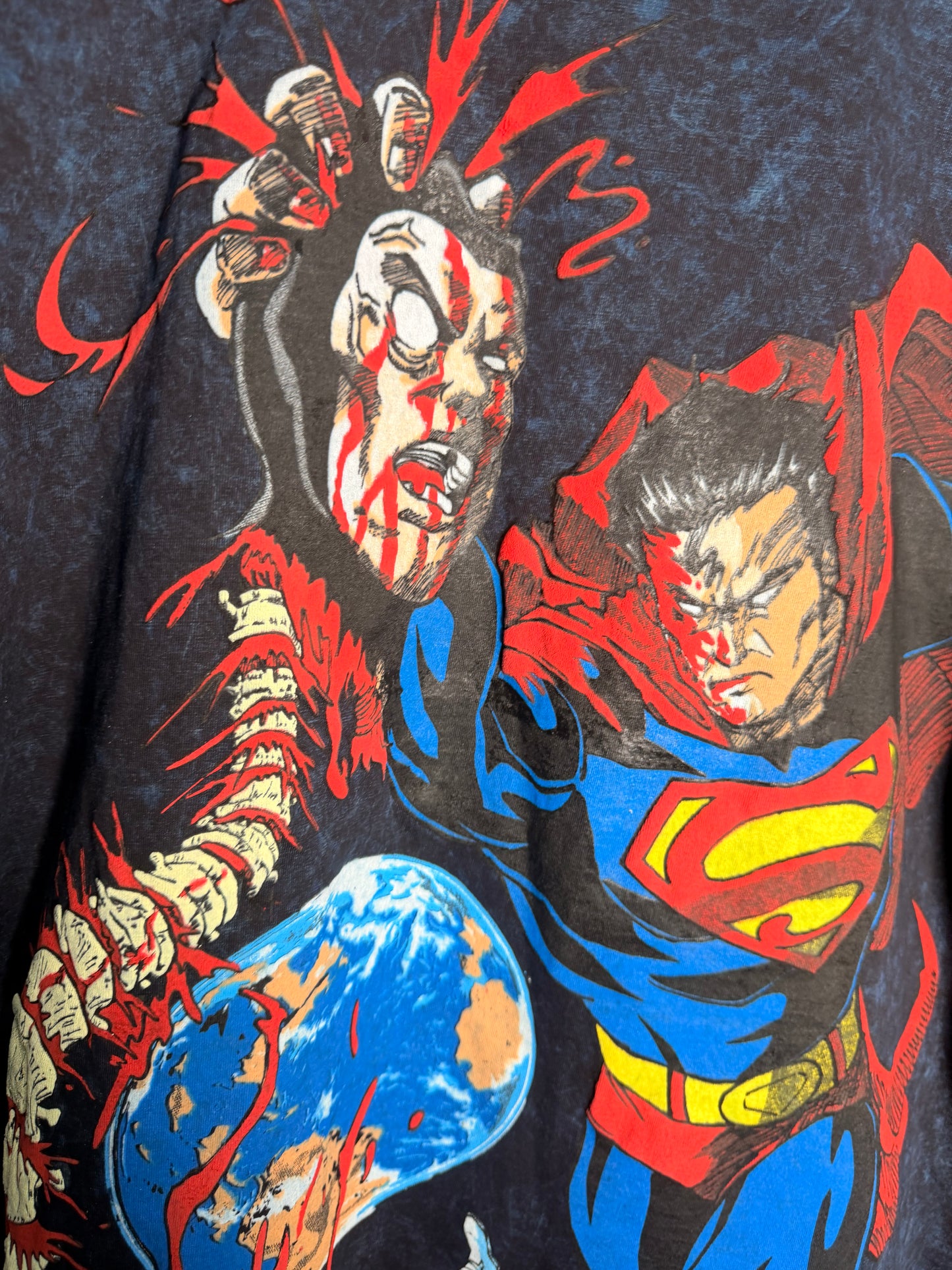 Navy acid wash - Superman Fatality Kills front  - Sub Zero Fatality